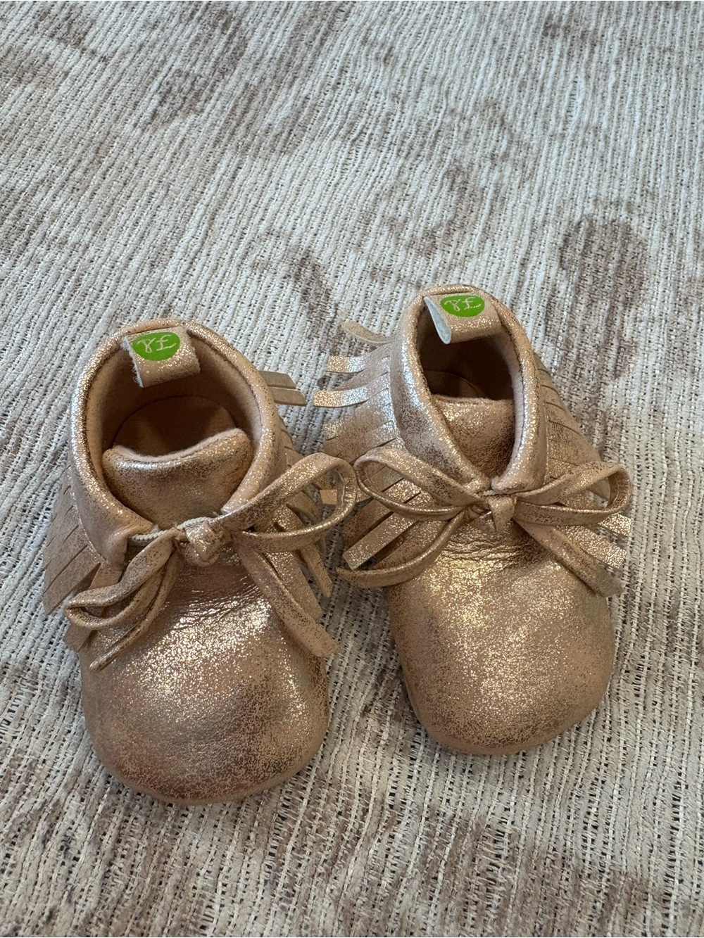 Sparkle Baby Moccasins in Rose Gold - Kids Shoes